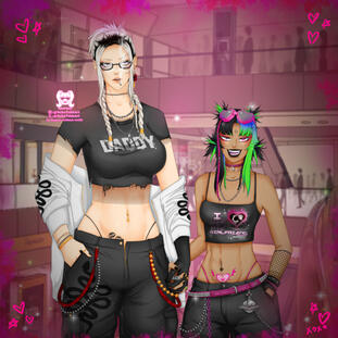 Mall Goths (old art)